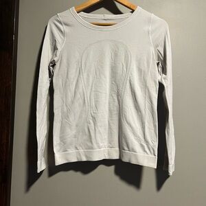 Lululemon White Long Sleeve Top